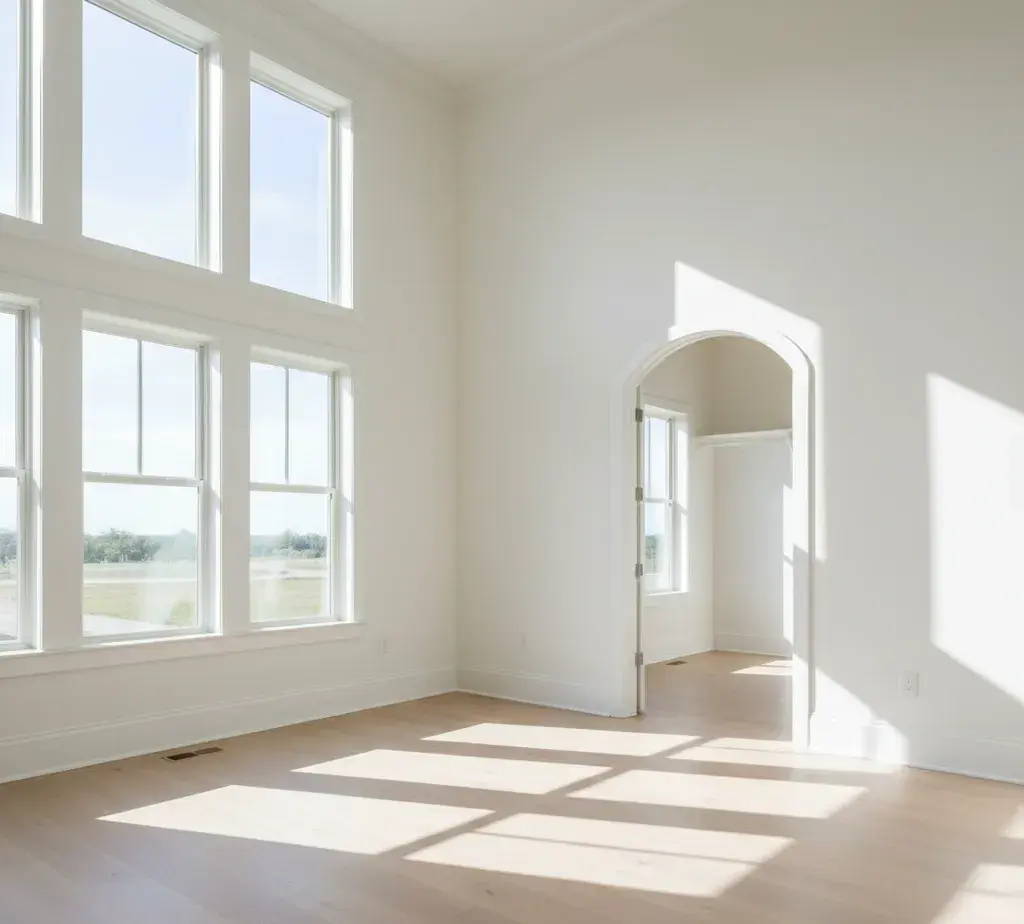 Before - Luxury bedroom virtual staging transformation