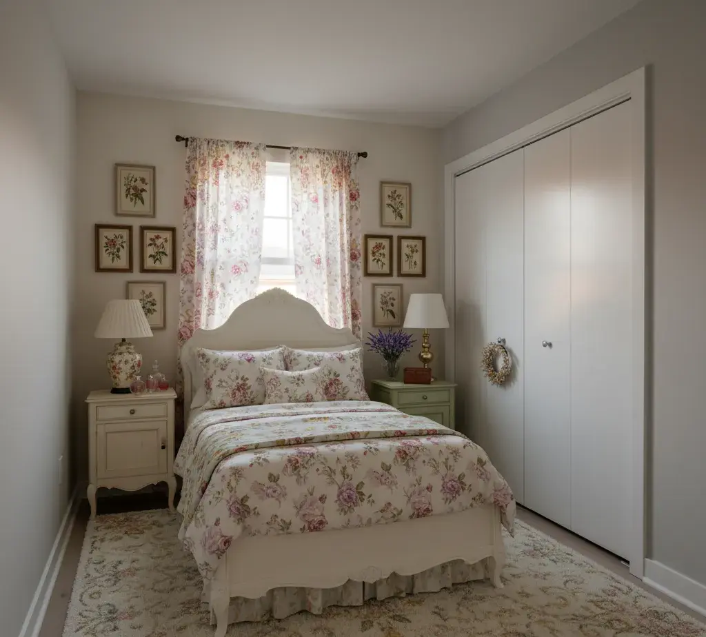 After - English Cottage bedroom - variation