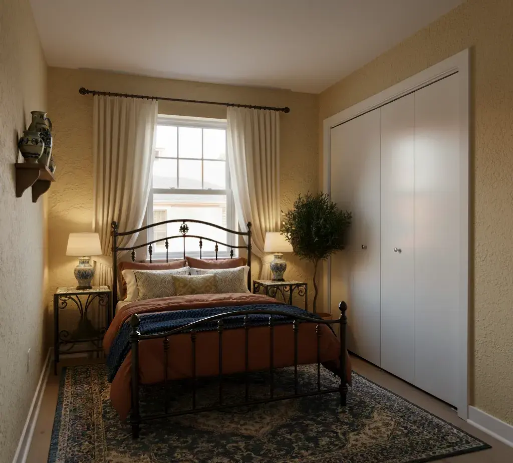 After - Mediterranean bedroom - variation