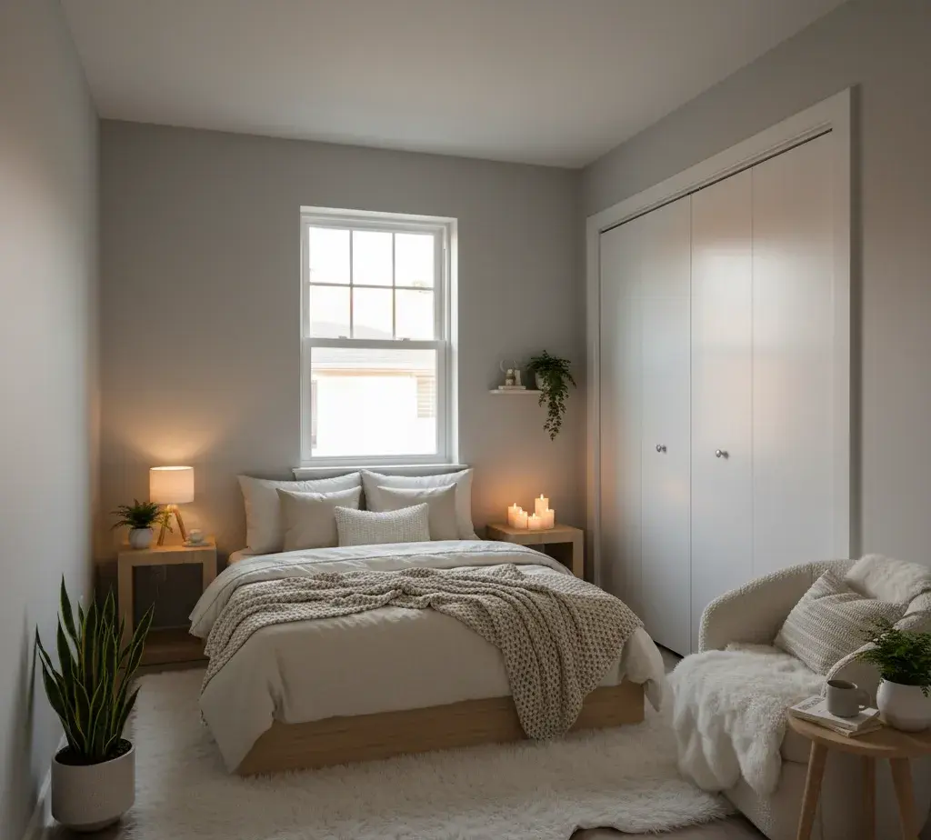 After - Nordic Hygge bedroom - variation