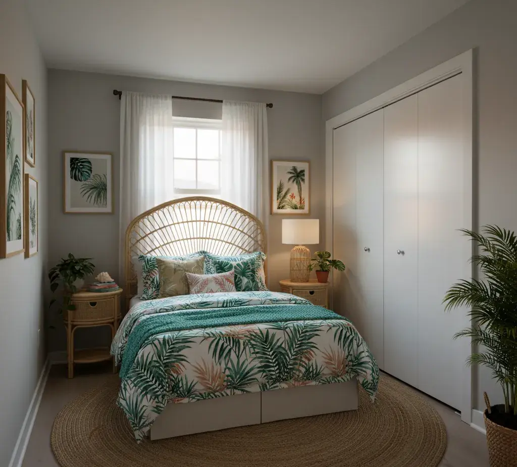 After - Tropical Resort bedroom - variation
