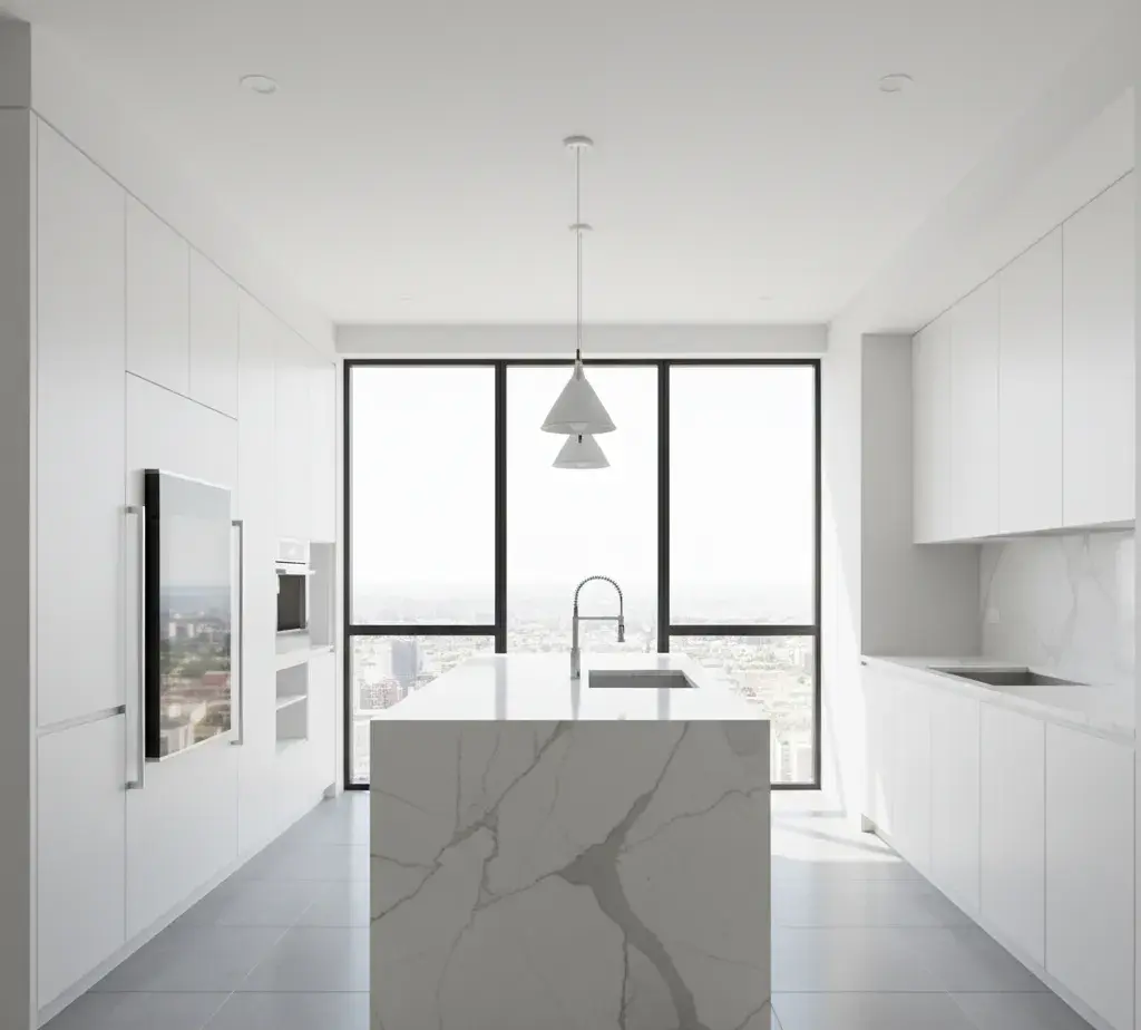 Before - Luxury kitchen virtual staging design