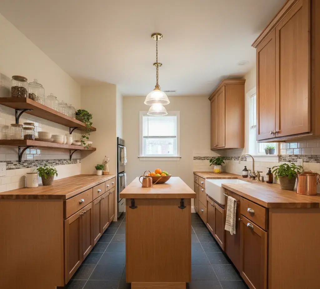 After - Cozy kitchen virtual staging - variation