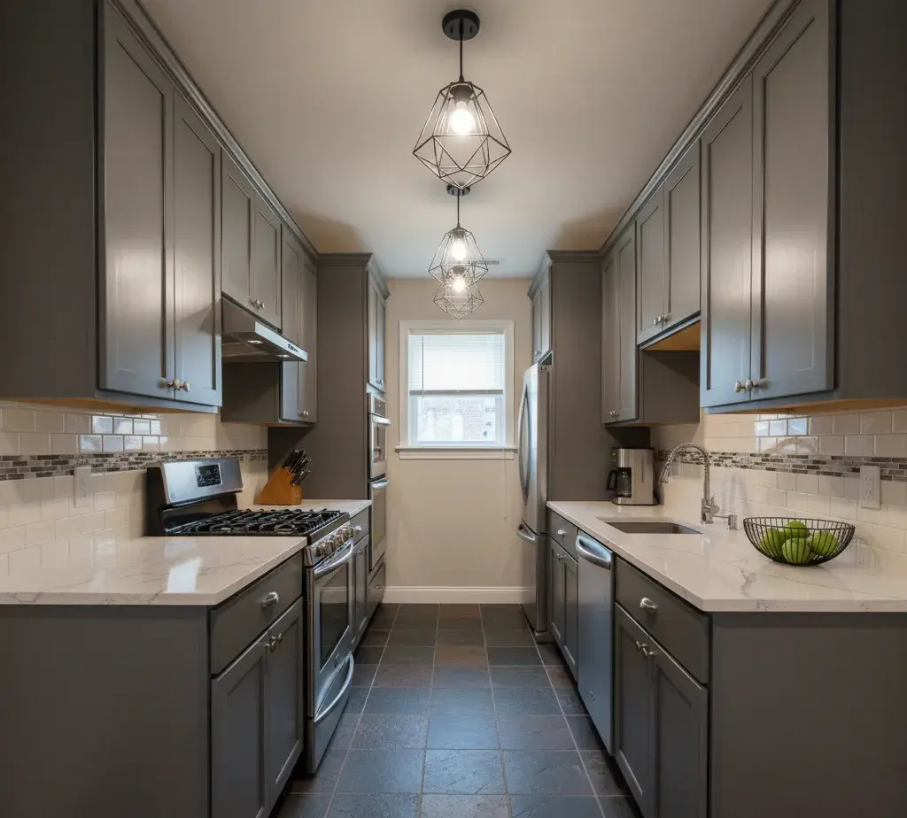 After - Modern kitchen virtual staging - variation