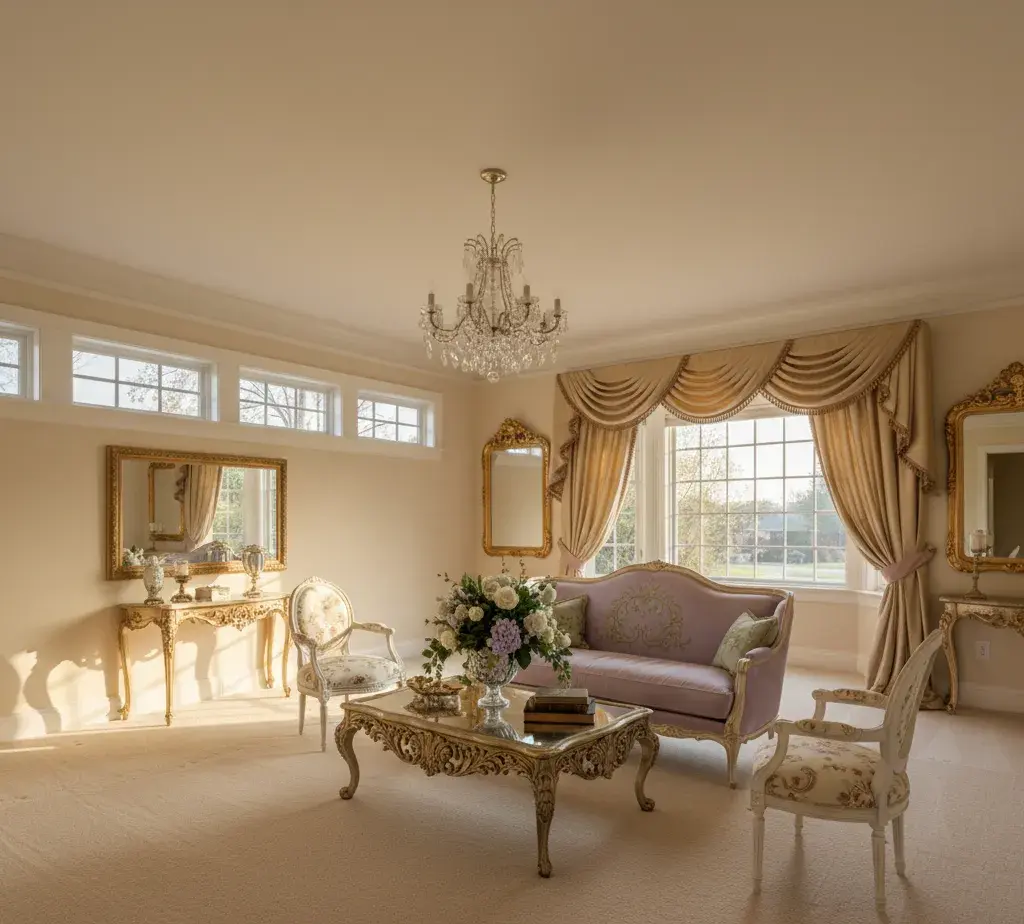 After - French Elegance living room - variation