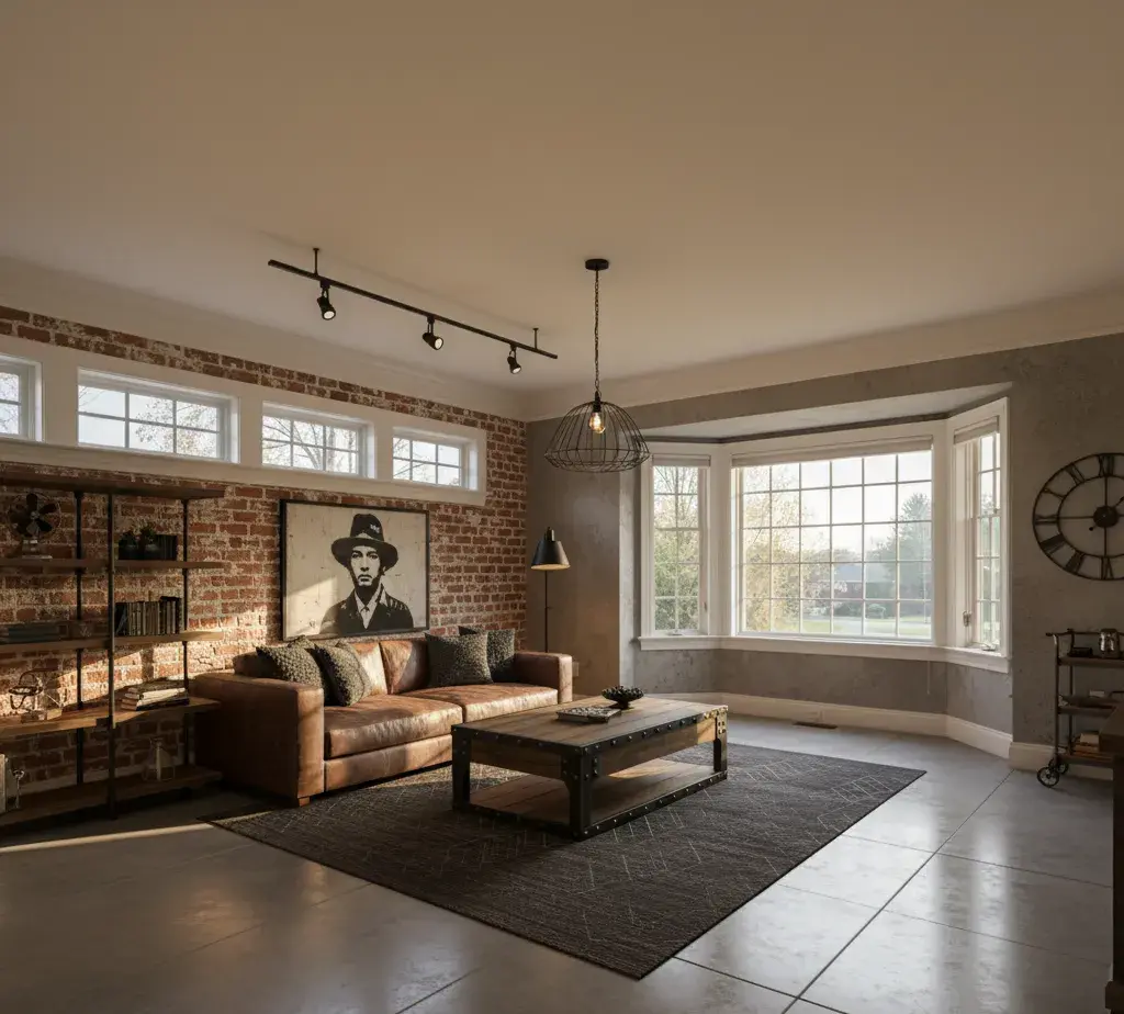 After - Industrial Chic loft - variation