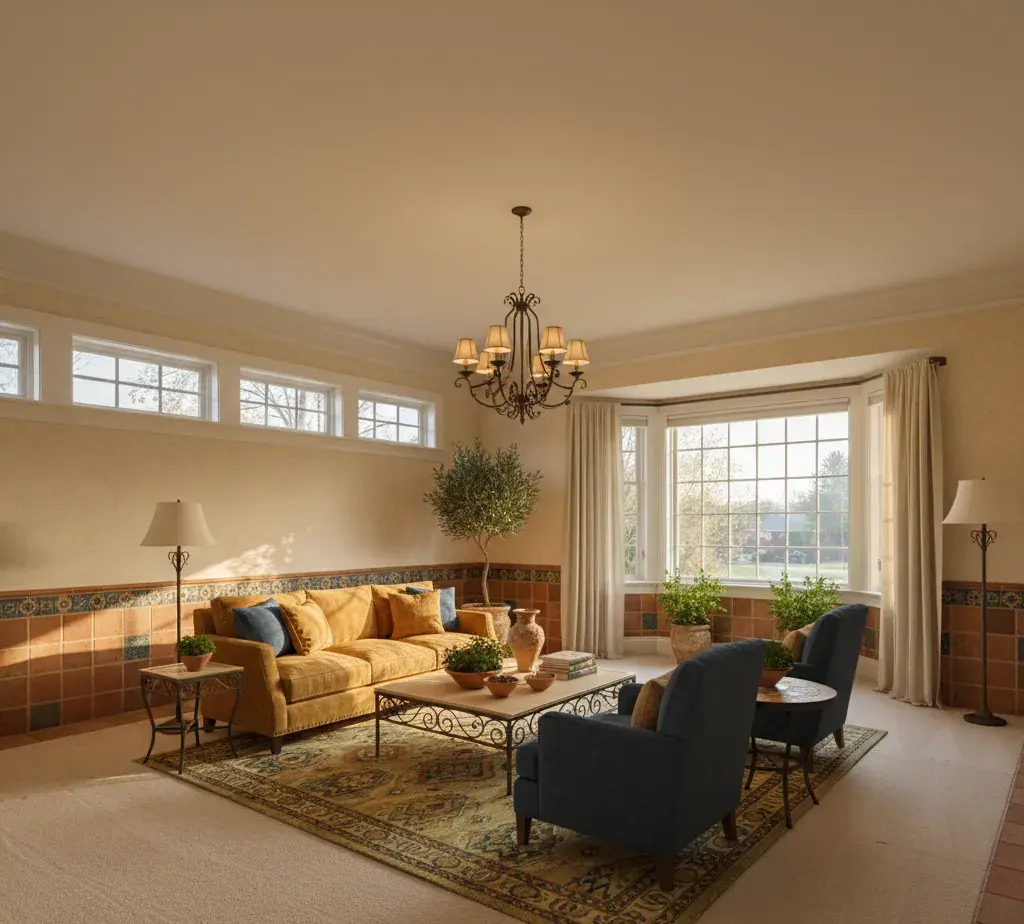 After - Mediterranean living room - variation