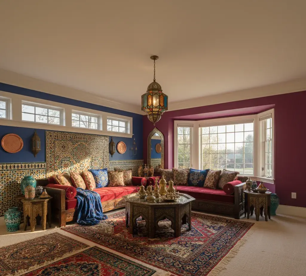 After - Moroccan Bazaar living room - variation