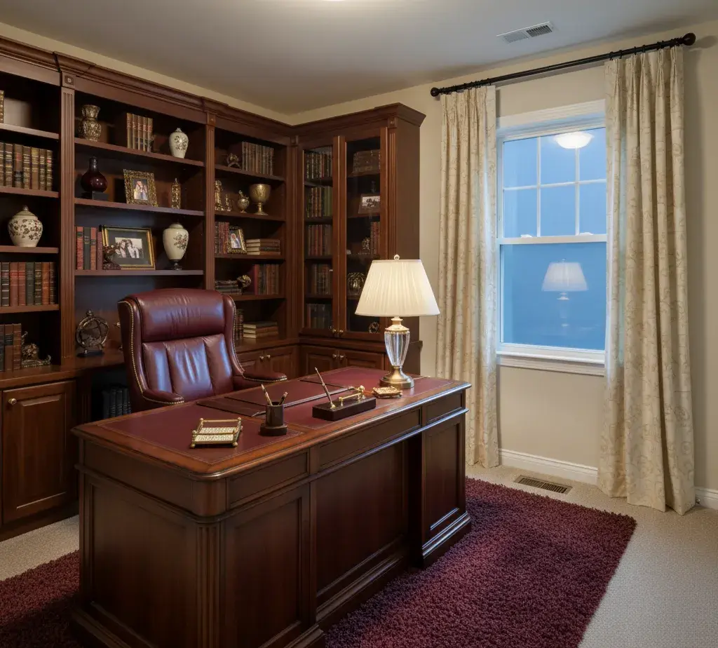 After - Luxury office virtual staging - variation